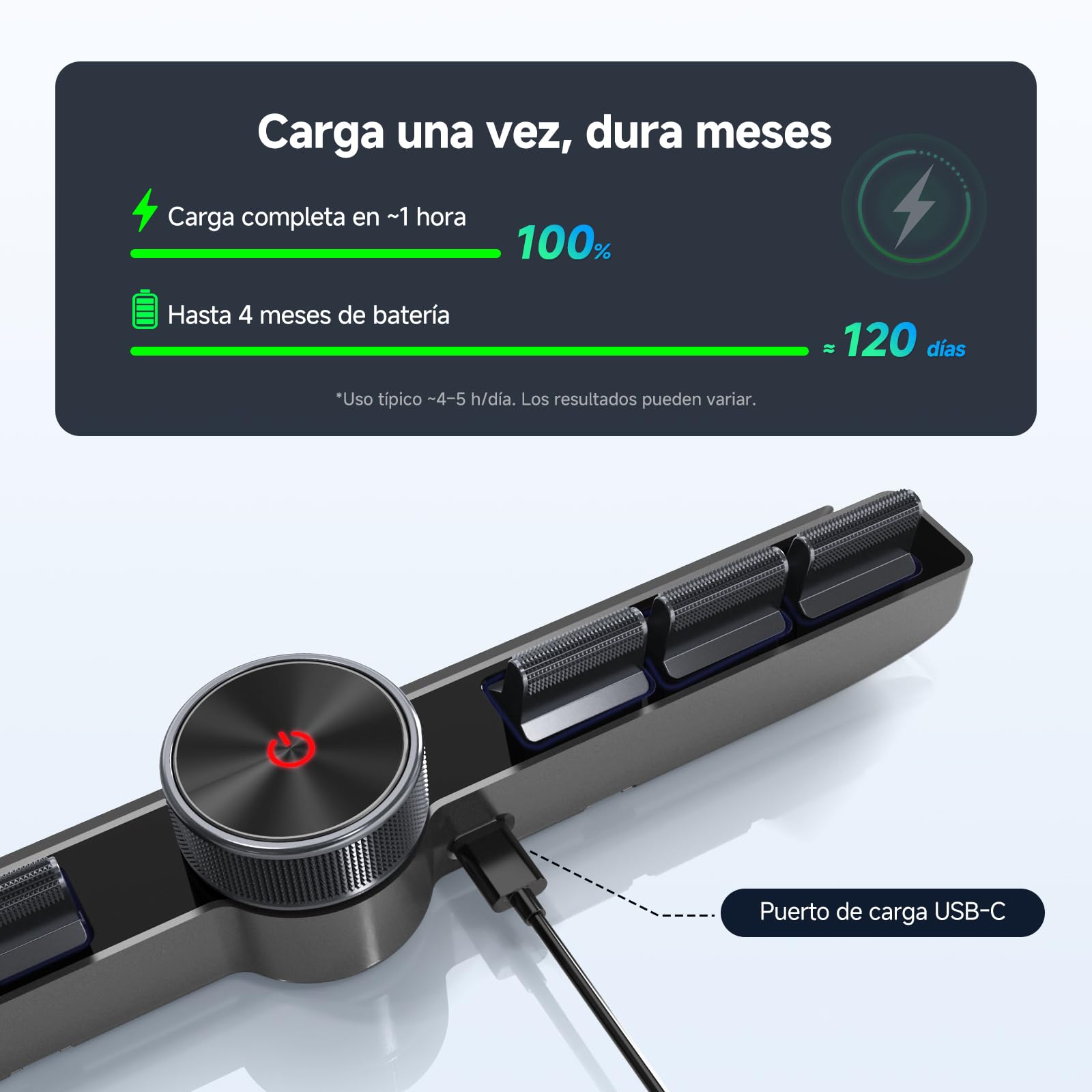 ATOTOZONE AC-44F20 Mando Inalámbrico Con Teclas Retroiluminadas,Montaje Flexible,Botón Personalizable,Para A6,A5L,S8 (excepto S8 PN),X10,V10,F7 Y La Mayoría De Otras Marcas Que Admiten Aprendizaje SWC