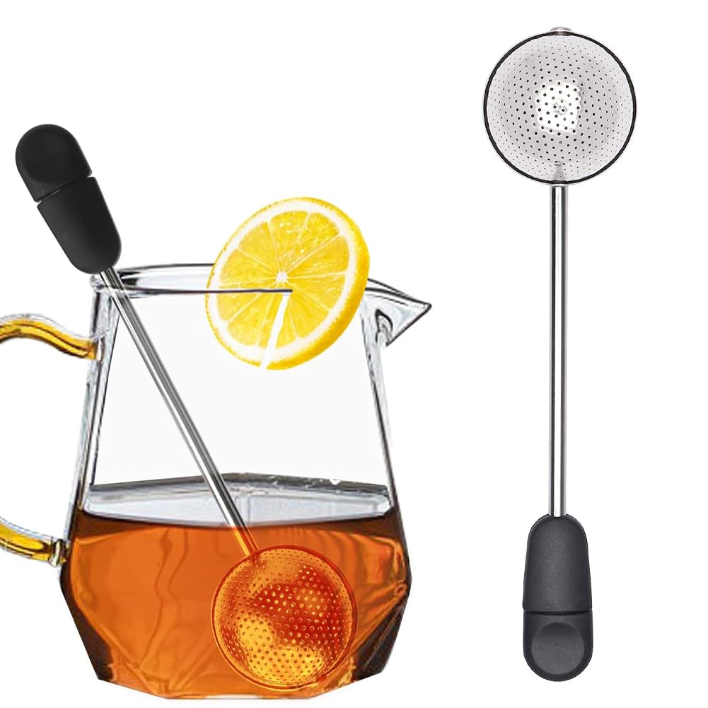 Twisting Tea Ball Infuser Stainless Steel for Loose Leaf Tea Ball Reusable Tea strainers for cup and teapot (B0D7SJK8Z2) Amazon Price History, Amazon Price Tracker