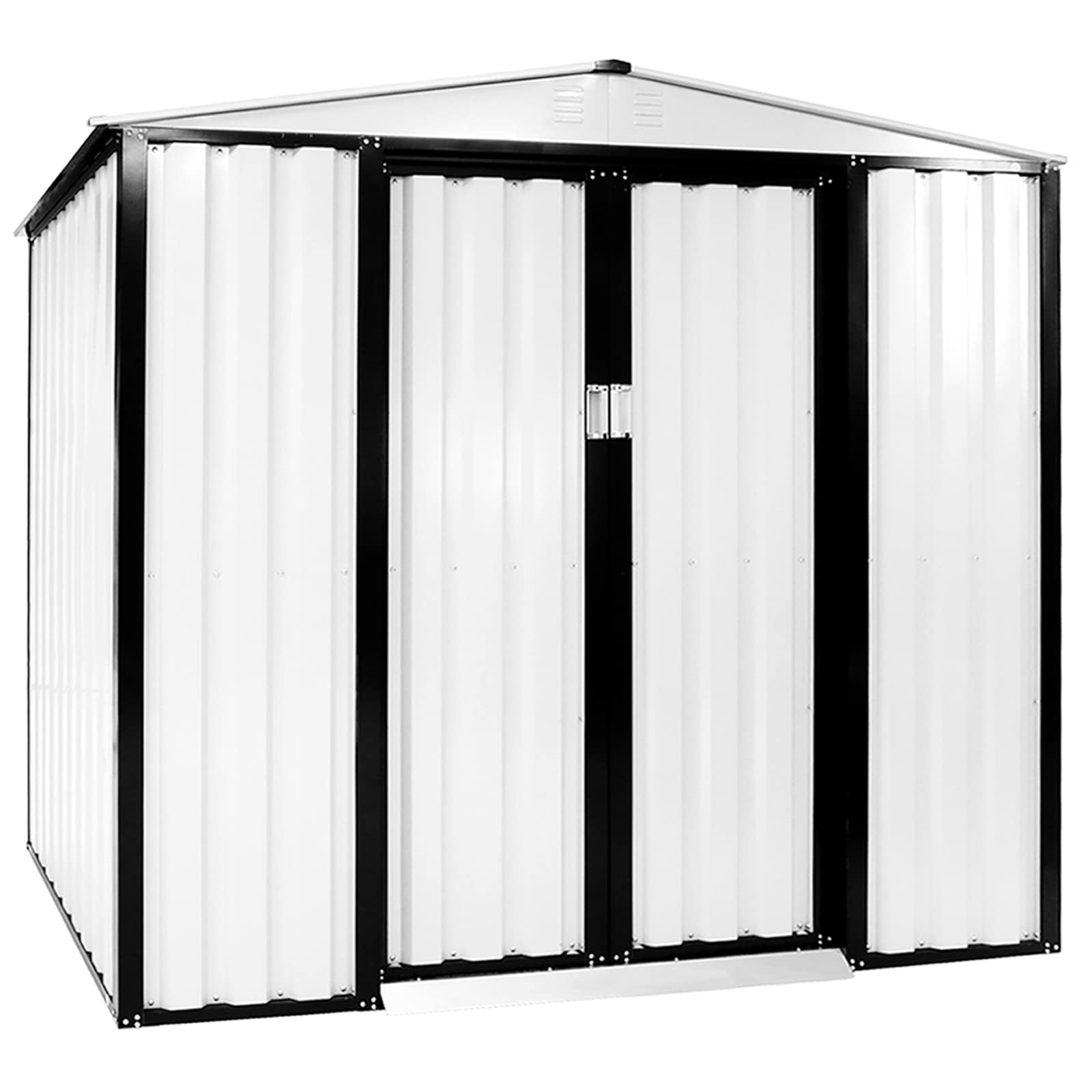 Crownland Patio Backyard Garden Storage Shed 4 x 6 Feet Tool House with