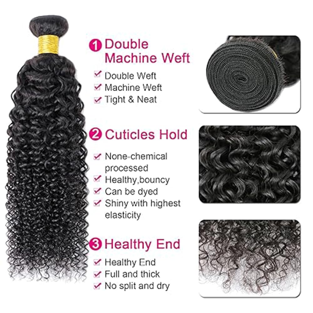Parrucca da donna brasiliana riccia, riccia, #1B, colore nero naturale, con perdita minima di capelli, per donne, 35,6 cm, 35,6 cm