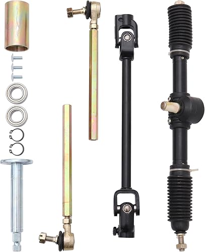 Miniatura 5 de Kit de volante para Go Kart ATV de 110 cc, 125 cc, 140 cc, 150 cc, Go Kart, barra de acoplamiento, kit de eje ajustable