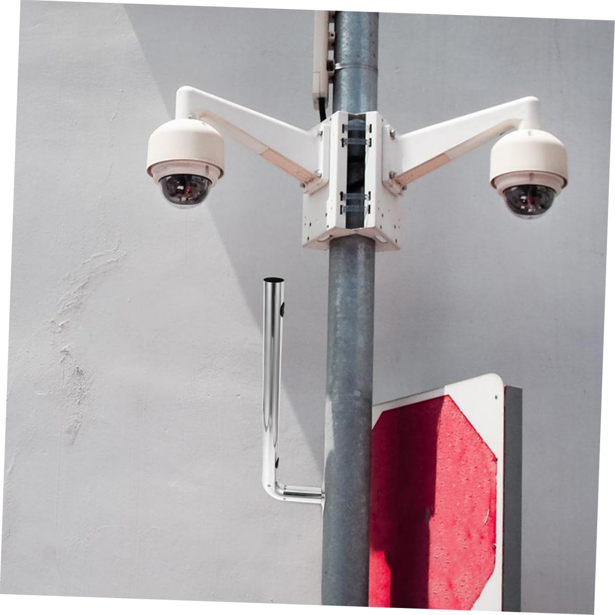 Vaguelly Soporte De Infrarrojo De Acero Inoxidable Soporte Para Puente Inalámbrico Montaje Para Exteriores Para Instalación De Antena De Seguridad