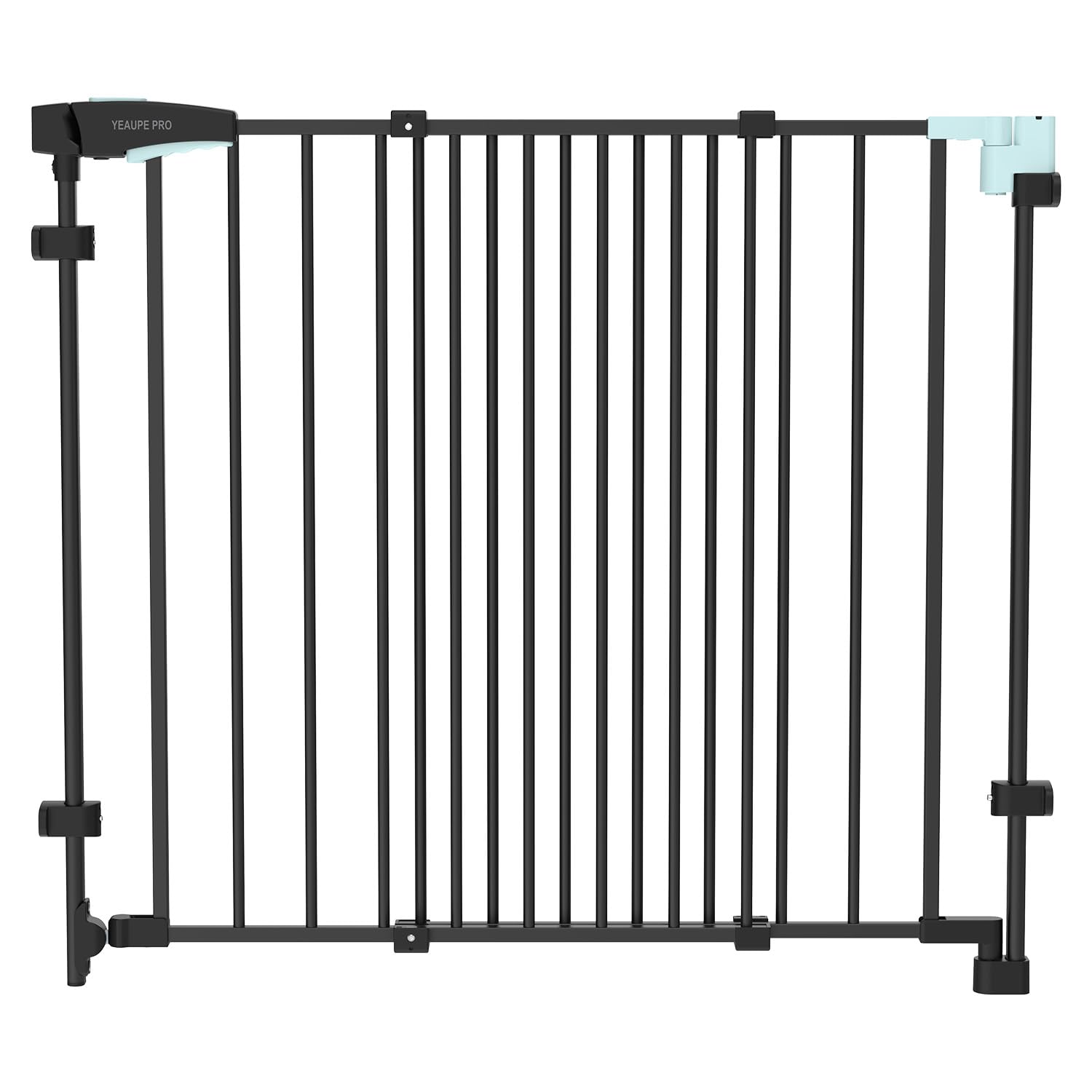 YEAUPE PRO Griglia di protezione per scale senza foratura, per bambini, 75 – 110 cm, telescopica, griglia di protezione per scale e porte, griglia di protezione per porte e cani, apertura manuale a 1