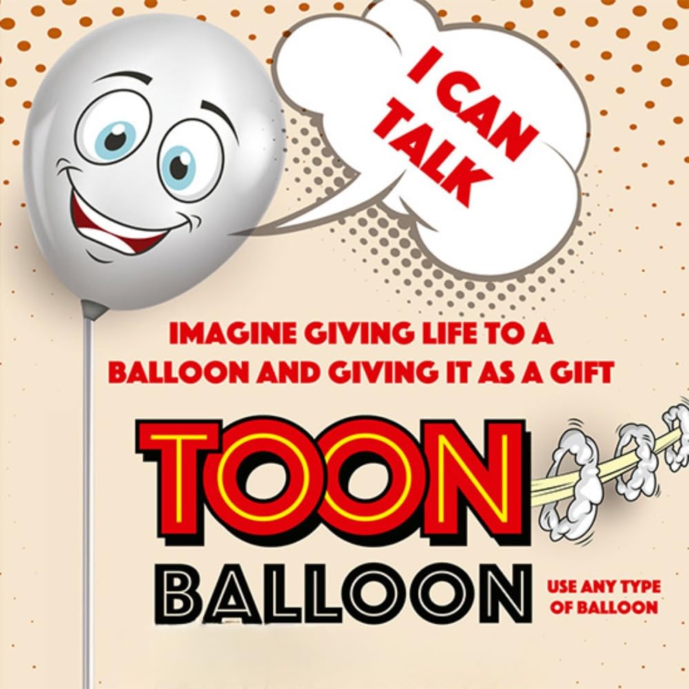 ZQION Toon Balloon Trucos de magia Divertido globo parlante globo hablando Comedia Magia Accesorios Escenario Ilusiones Trucos Profesional Mago