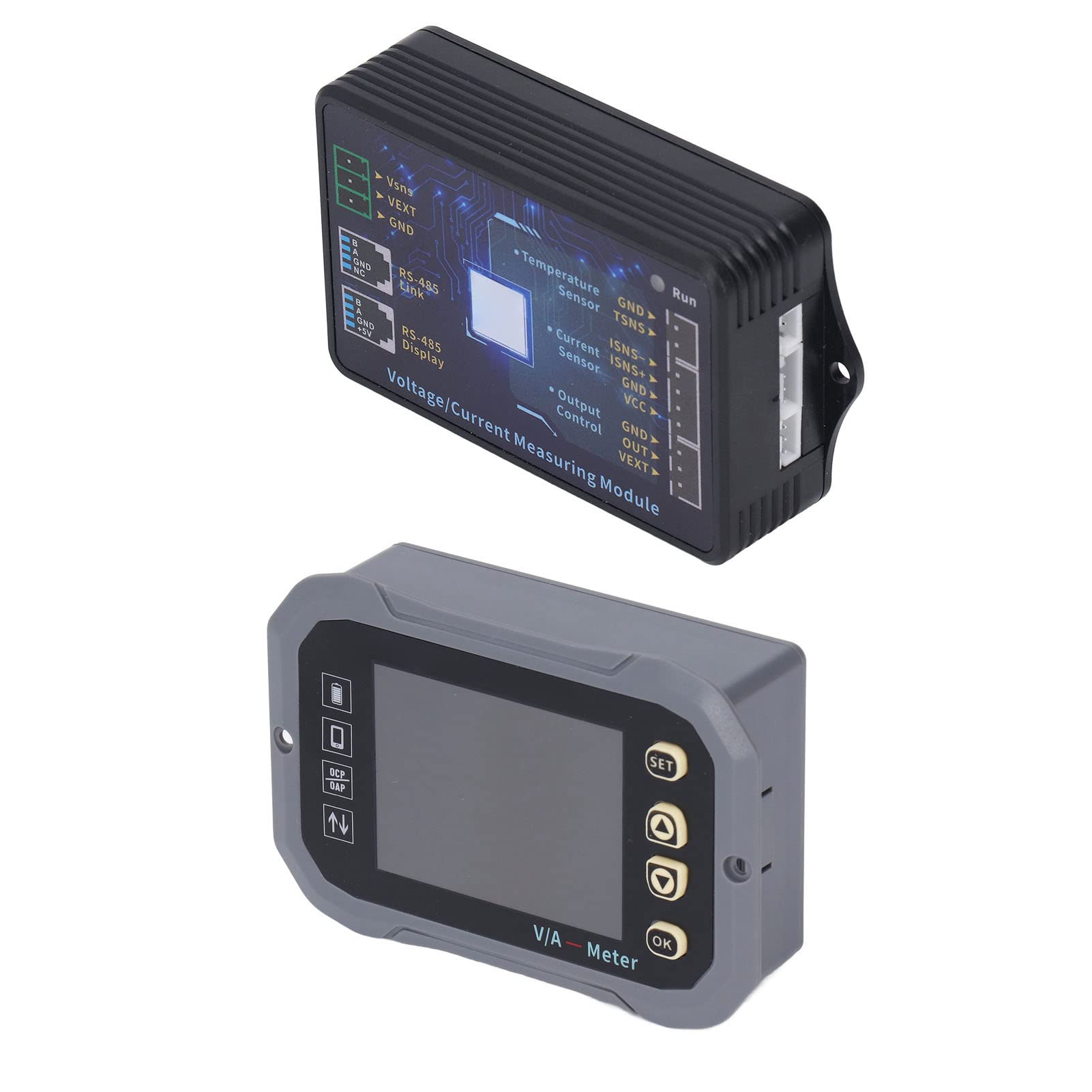 FTVOGUE Batteriemonitor 400 A, Ultraklares Display mit Shunt für die