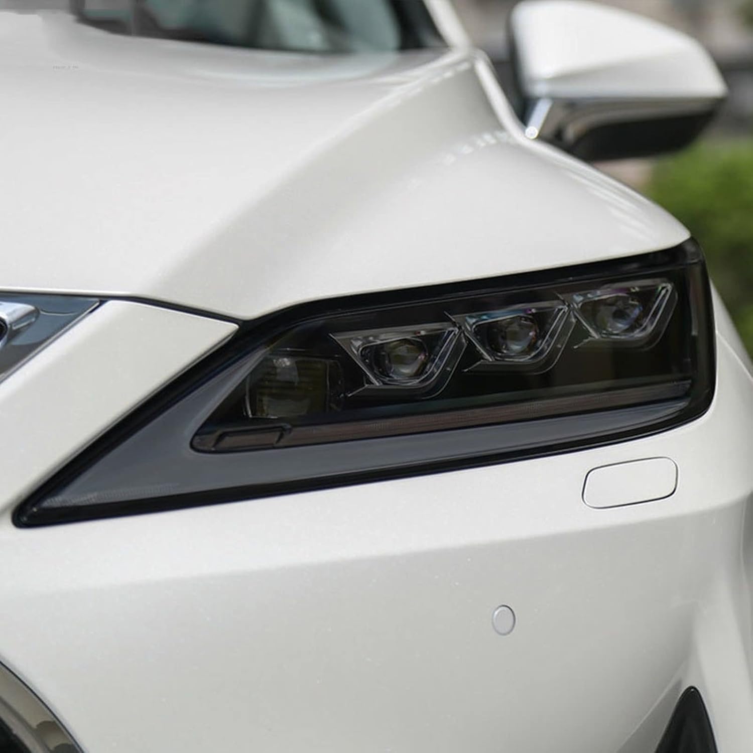 Samlng Blackened Car Front Light Film For Lexus Rx 2020 2021 Rx350 Rx450h 2 Pcs Car Headlight Protective Film Smoked Black Tint Wrap Vinyl Transparent Tpu Sticker