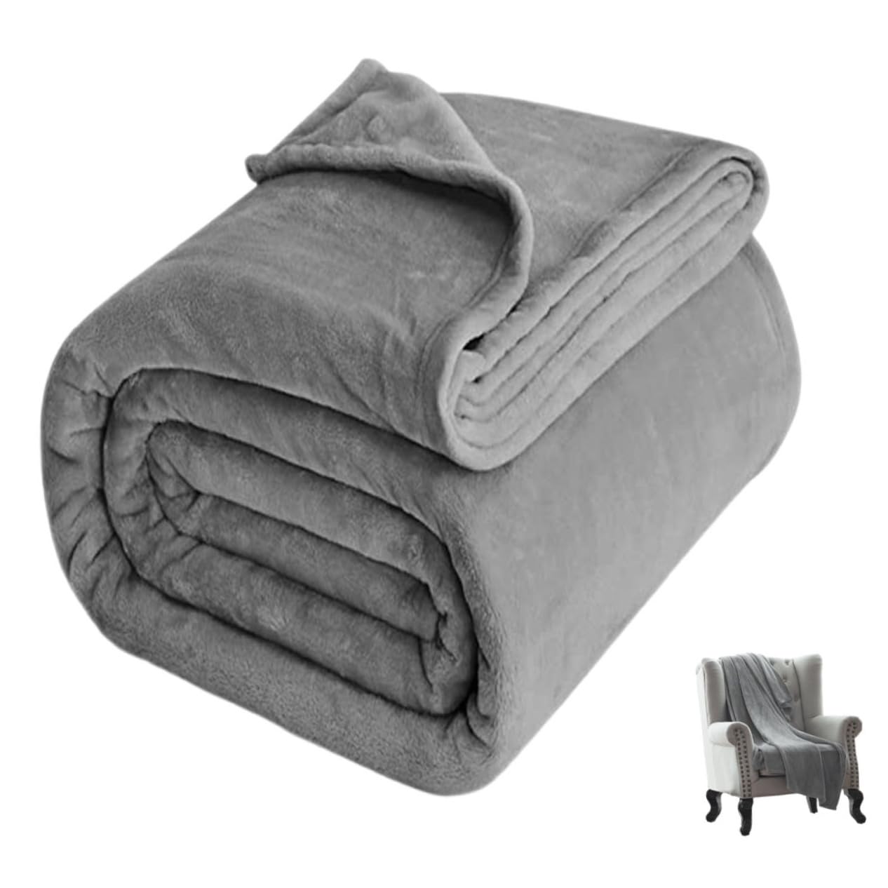 Couverture flanelle douce VOSAREA pour stopper le froid en intérieur