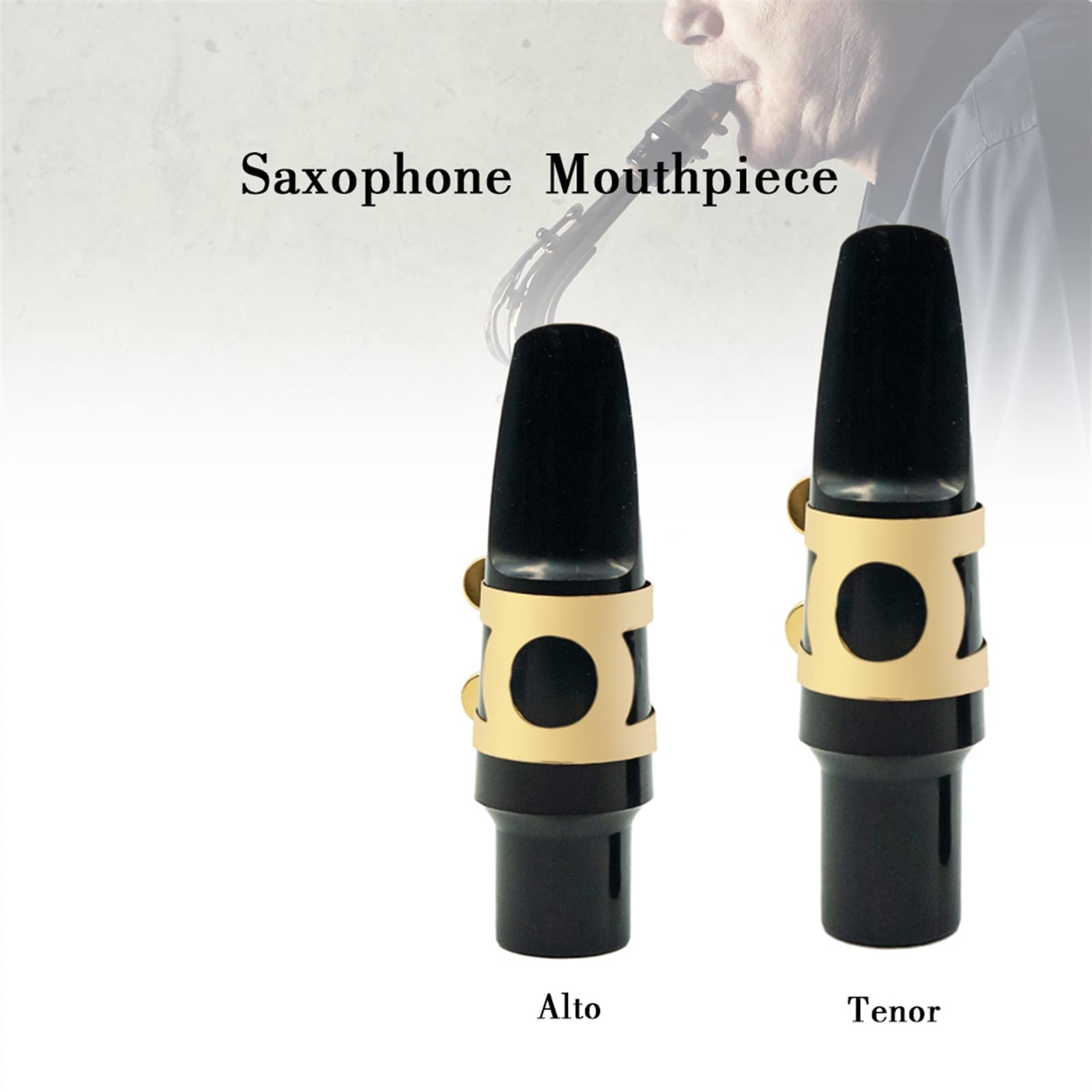 Saxophone Parts Bakelite Mouthpiece Alto Tenor Saxophone Ligature Cap Reed Sax Accessories