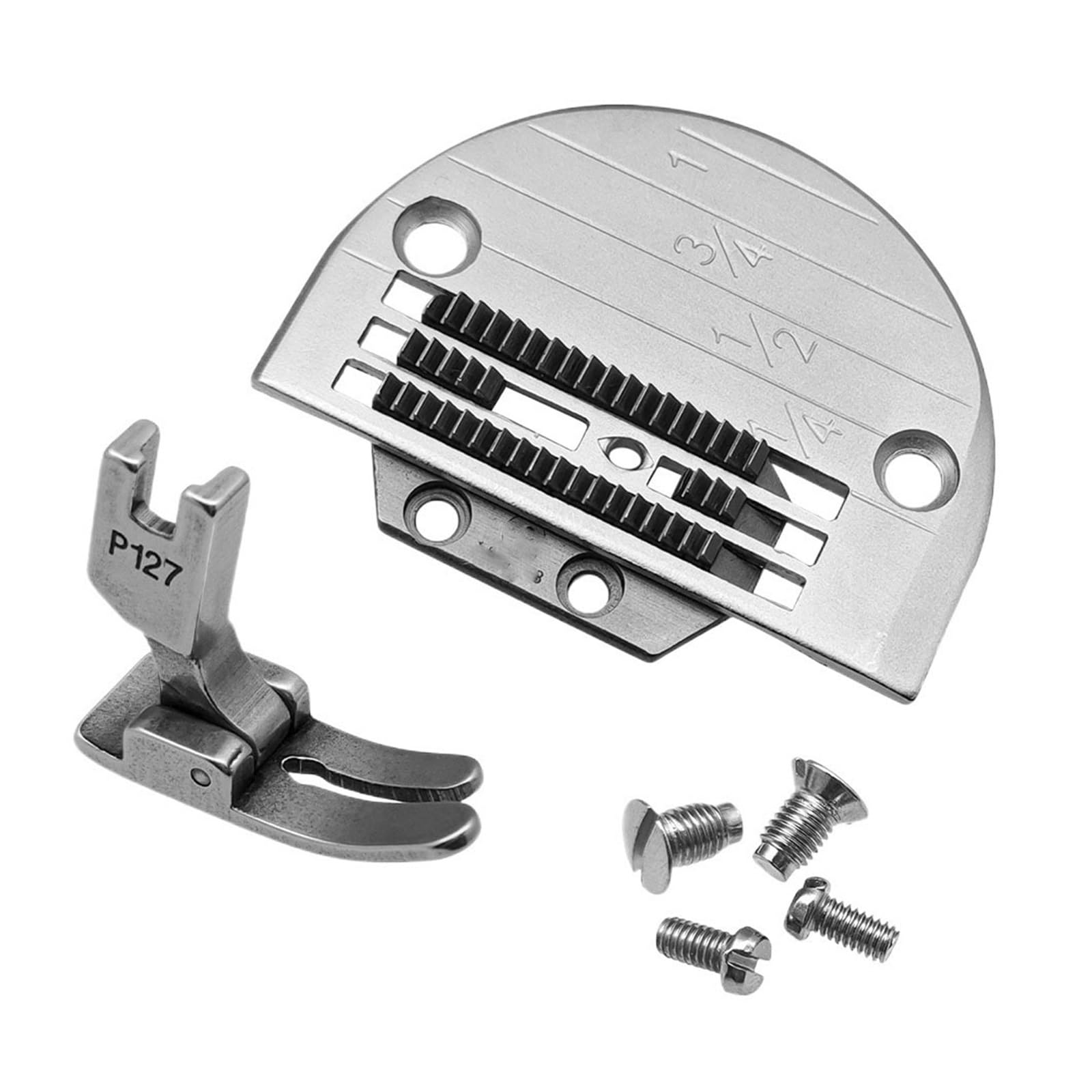 7 plaques à Aiguille Robustes 150792 150793 P127, Pied presseur et 4 vis for Accessoires de Machines Coudre Juki Singer