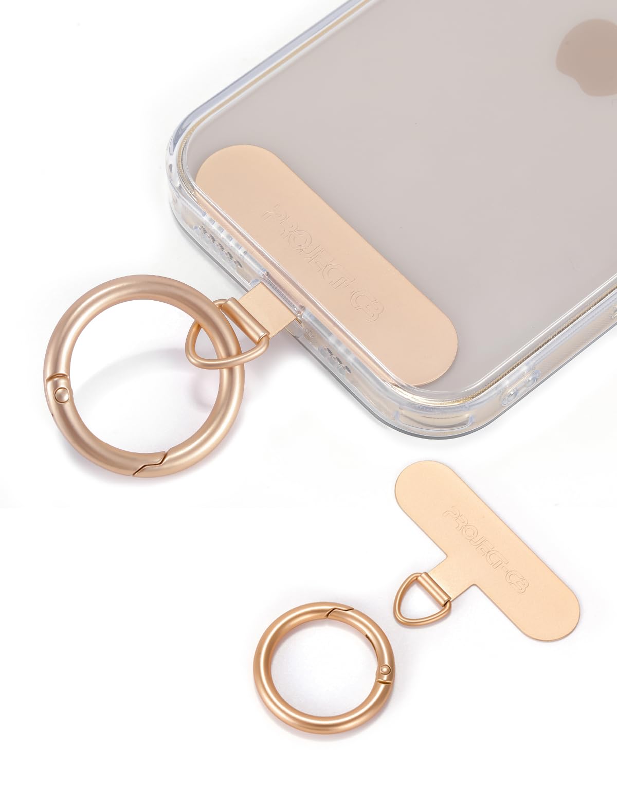 TENOC Handy-Haltegurt Aus Metall – Mit 360° Drehbarem Ring, Abnehmbarer Fingerring, Universell