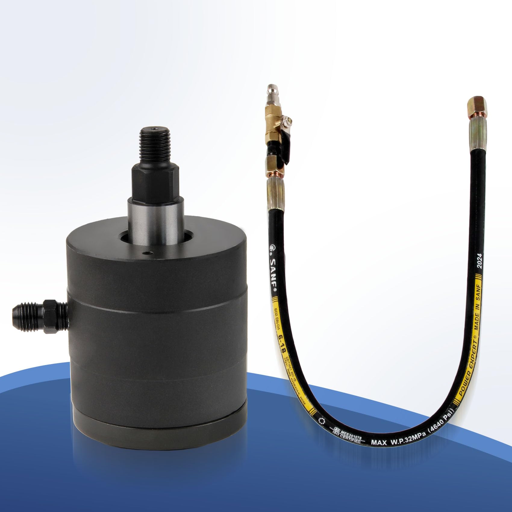 DOCAS 24 Piezas Extractor de Inyectores Diésel,Extractor de inyector neumático con Adaptador