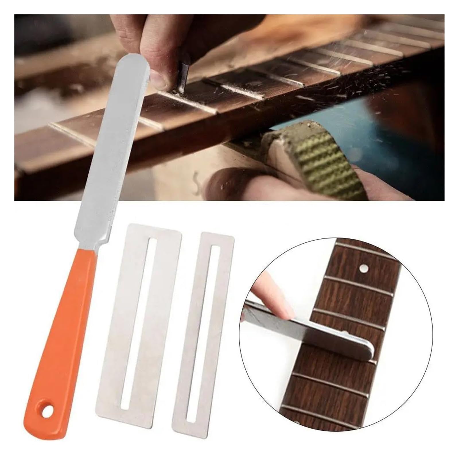 Ensemble De 1 À 3 Outils De Ponçage Et De Polissage Du Rayon De La Touche De Guitare Pour La Fabrication Artisanale/la Lutherie Outils De Fabrication De Guitare(1pc)