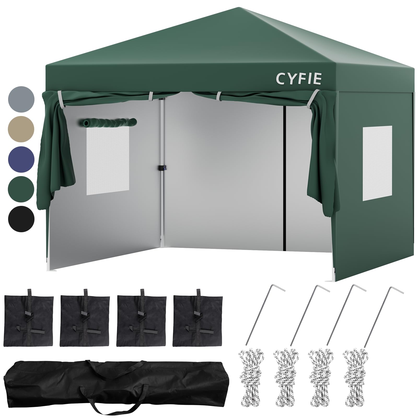 CYFIE タープテント3mx6m 高さ3段階調節uvカットコーティング高耐水 Amazon | CYFIE タープテント 3m×3m/3m×6m(強化型!) サイド