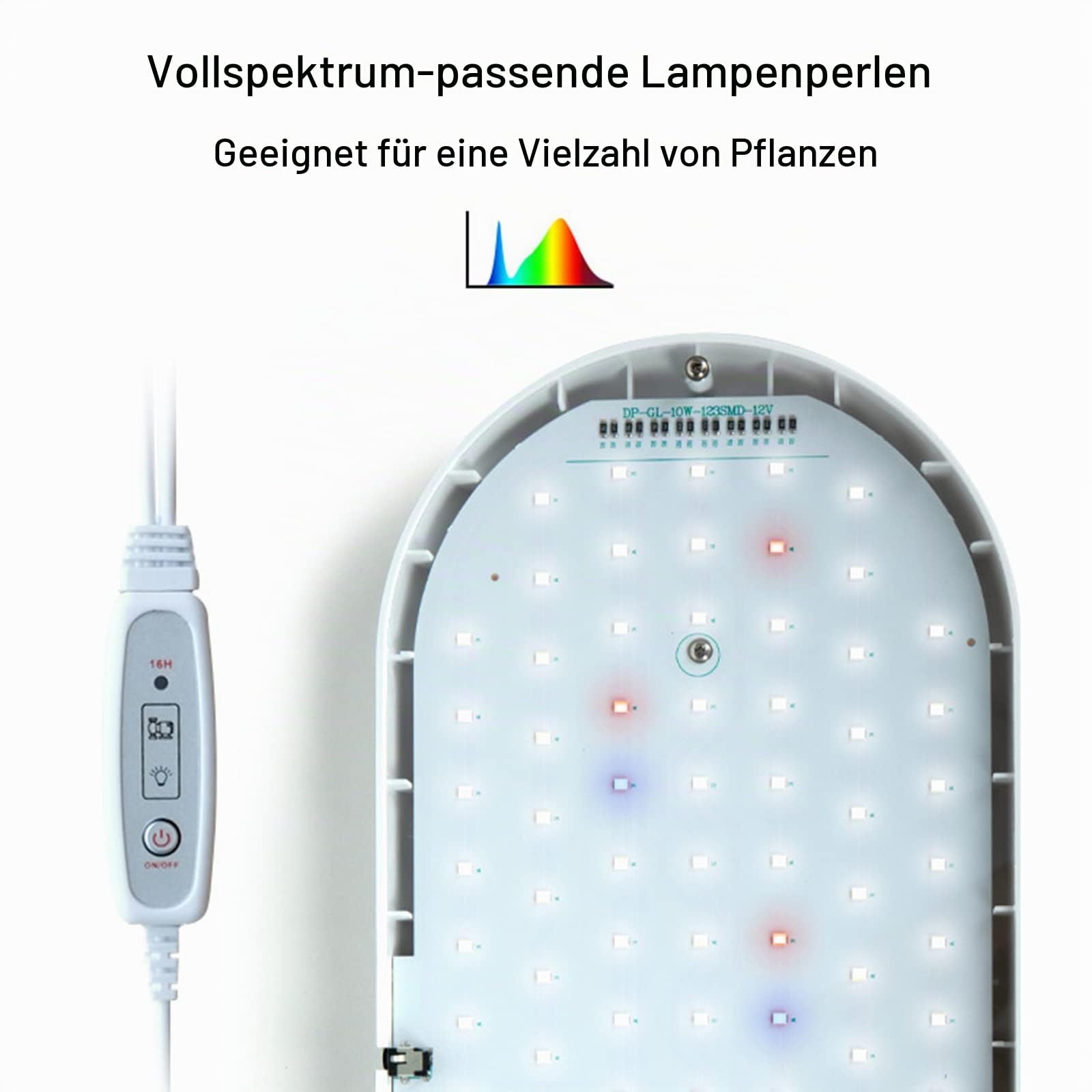 RoseFlower Hydrokultur-Anzuchtsysteme, Indoor Pflanzenanzucht Station, Kräutergarten mit LED-Licht, bis zu 28 cm höhenverstellbar, für den Innenbereich, Gartensystem für Zuhause-Weiß