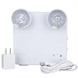 Ideal Security Rechargeable LED Power Failure Light, Adjustable Heads, up to 48 Hours, 80-140 Lumens, Emergency Light for Home, Prepared for Power Outages, White