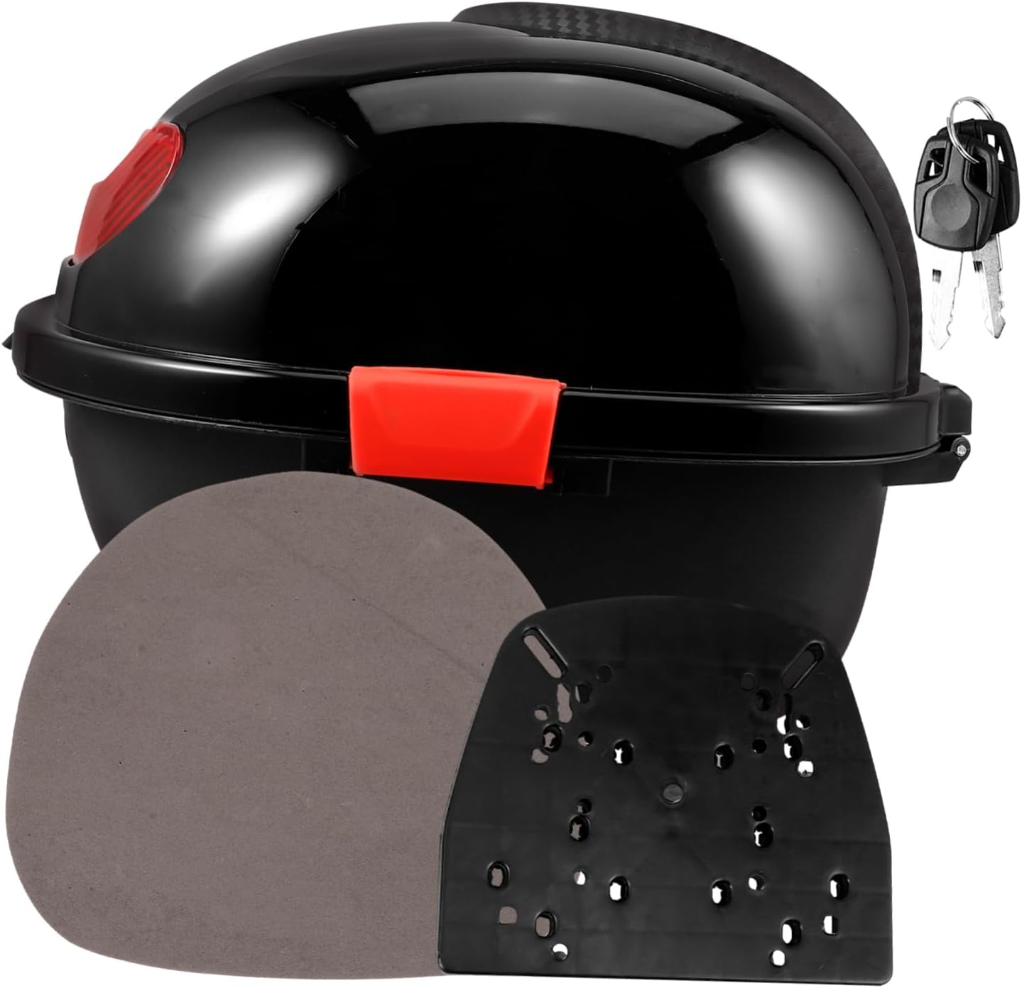 Ciieeo Motorcycle Tail Trunk Case Bag for Bikes Secure Storage Box Mount Material Top Case