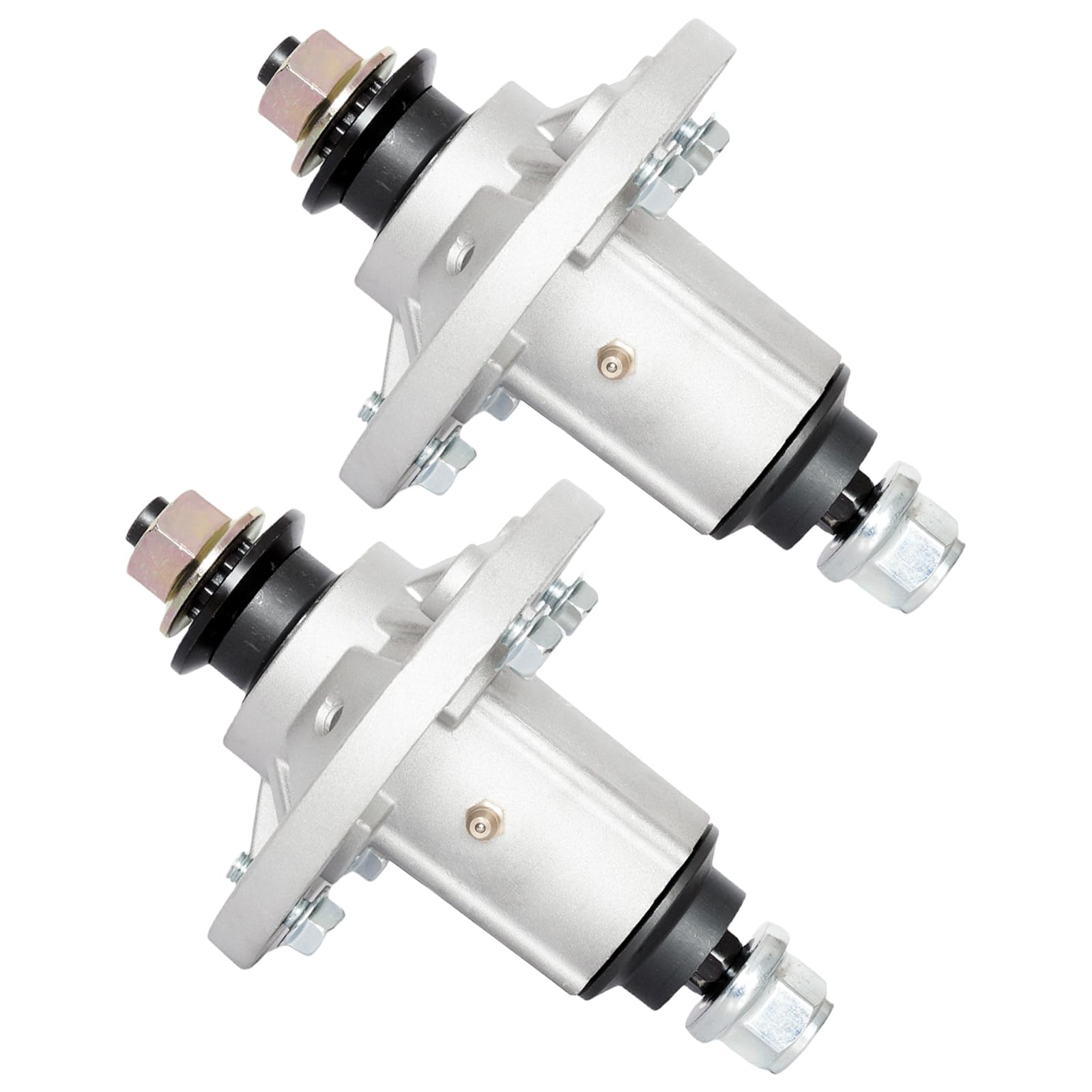 Paquete de 2 unidades de conjunto de husillo sustituye a GY20454 GY21098 GY20867 GY20962 GX21694 AUC15811 apto para LA100-LA165 D100-D160 X110 X120 X140 con 106.7 121 cm. Cubierta de 0.35