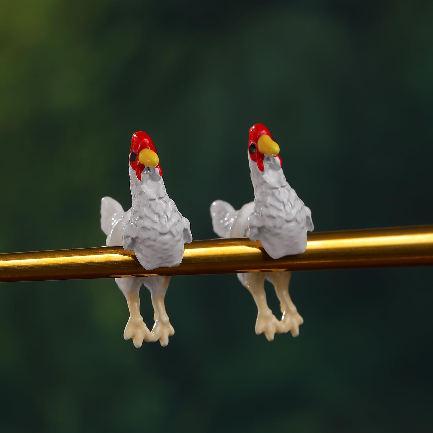 Funny Chicken Earrings for Women Cute 3D Chicken Stud Earring Christmas Chicken Jewelry - Image 4