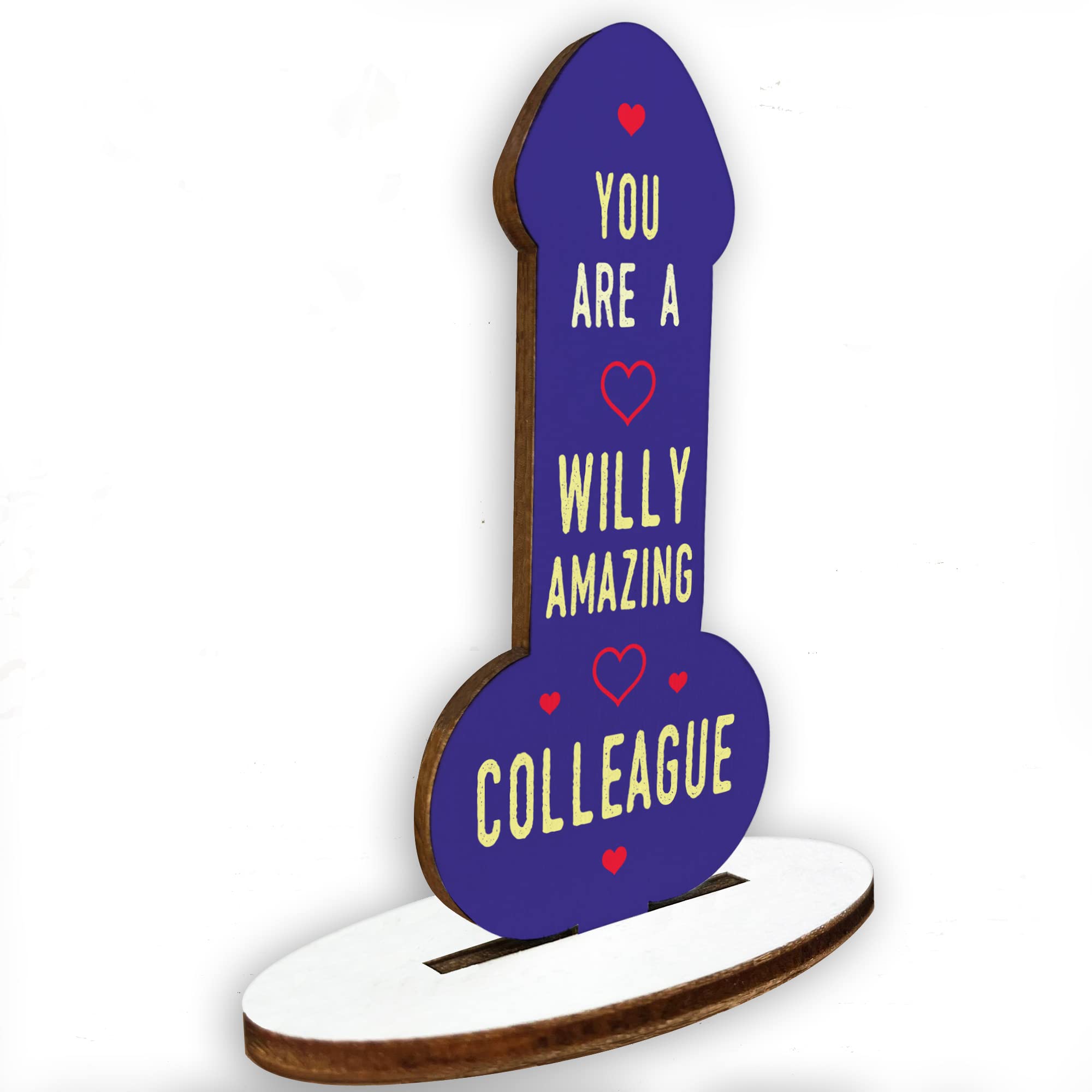 Red Ocean Colleague Friend Gifts Funny Wood Sign Colleague Leaving Gifts Colleagues Made Us Friends Friendship Gift For Men Women