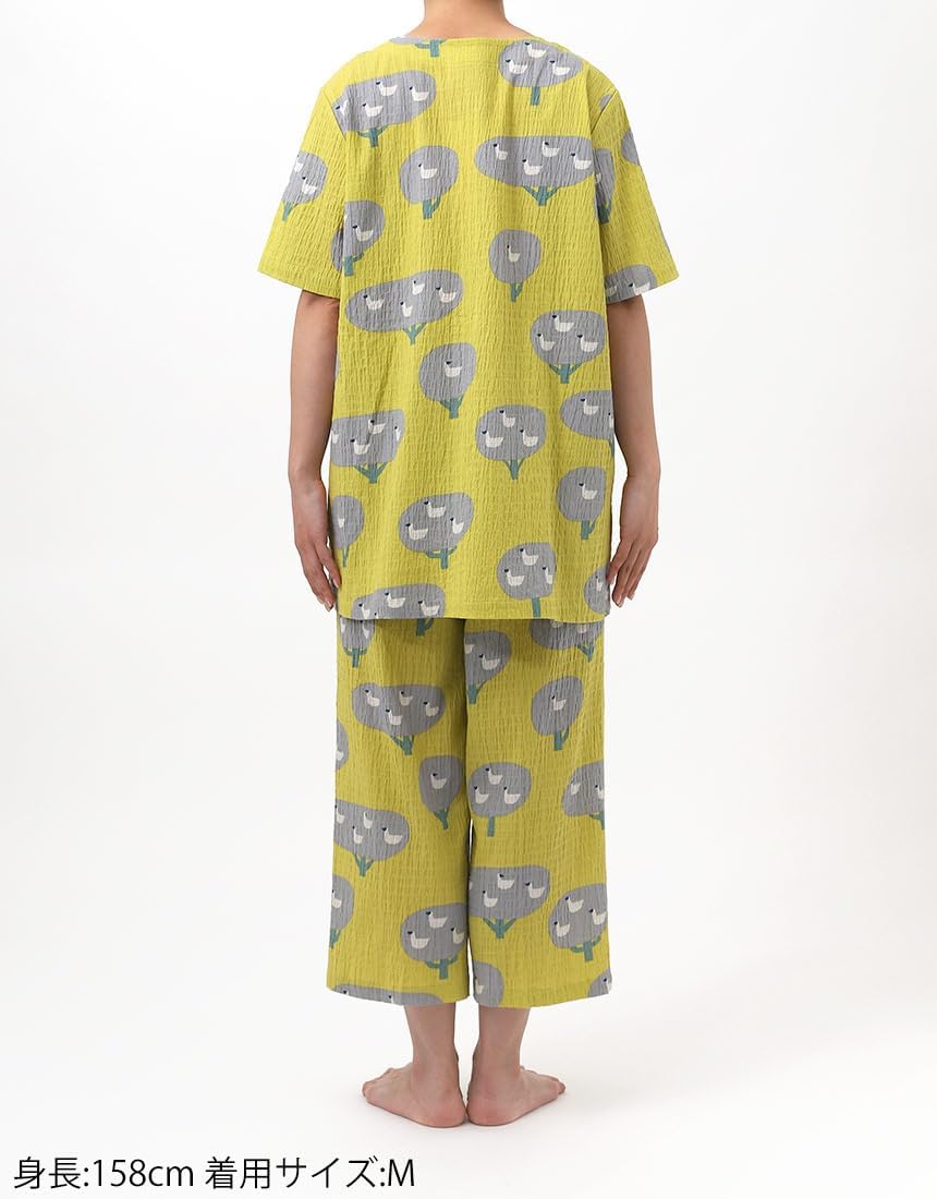 ワコール マタノアツコ パジャマ 5分袖 8分丈 綿100％ Lサイズ