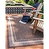 Uniqueloomoutdoorbordercollectionarearugsoftborder61x9rectanglebrownivory  Urban Country Home Decor Unique loom outdoor border collection area rug soft border 6 1 x 9 rectangle brown ivory  urban country home decor