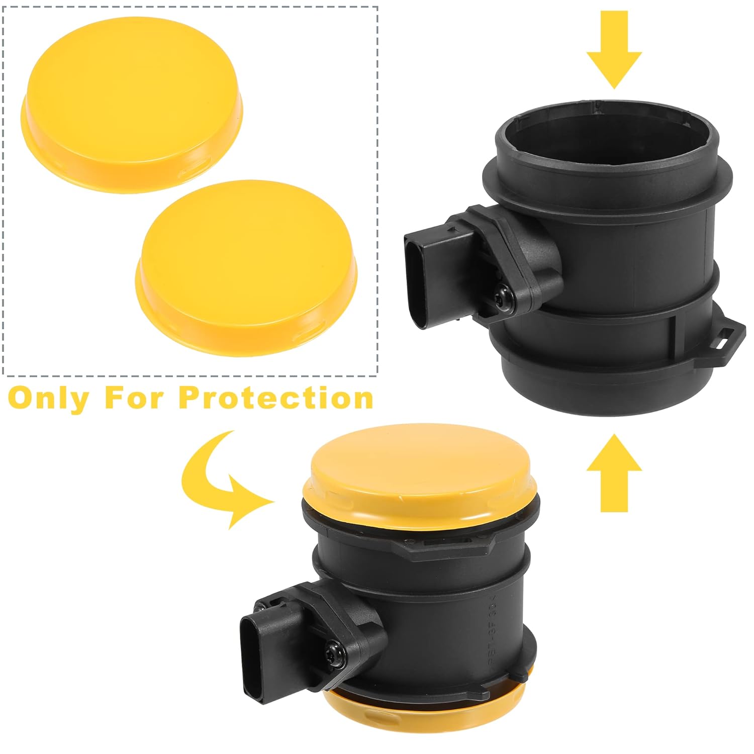 X AUTOHAUX 0280217810 Car Mass Air Flow Sensor Meter MAF Sensor Airflow Replacement for Mercedes-Benz SLK55 AMG 2005-2010 for Mercedes-Benz E500 2003-2006