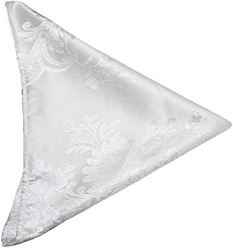 Violet Linen Majestic Damask - Mantel con diseño de damasco, color blanco, 60 x 120 pulgadas, rectangular