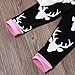 Baby Girls Daddy's Little Girl Long Sleeve Bodysuit and Deer Pants Outfit with Hat (0-3M, White+Black)