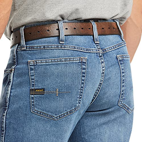 Image of Ariat Men's Rebar M5 Straight Durastretch Edge Stackable Straight Leg Jean