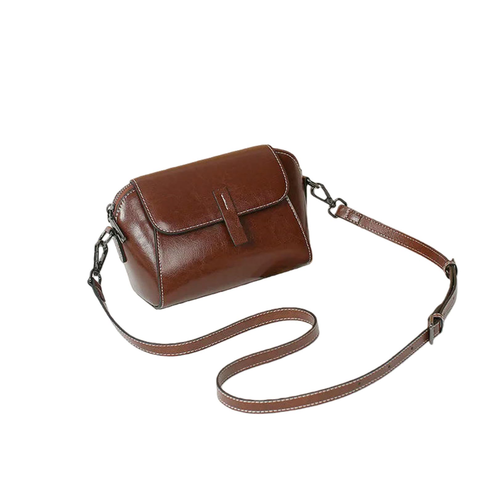 Borsa Donna Crossbody Piccola A Spalla Flap-coffee-20x10x 14 Cm