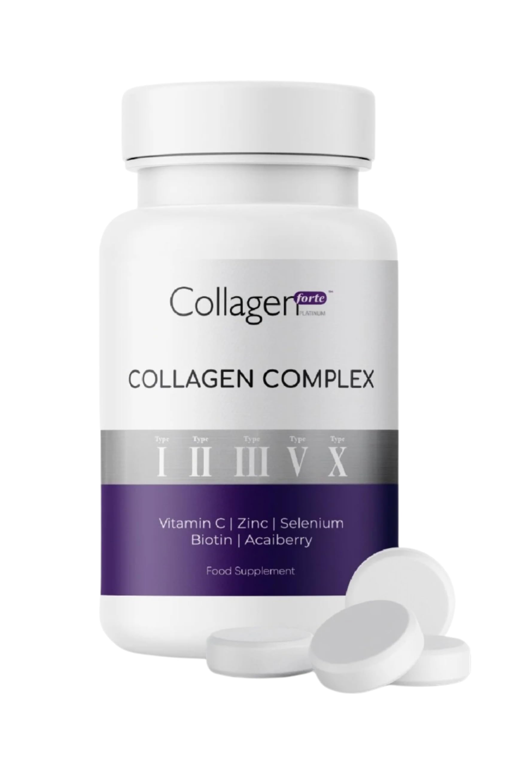 Hidrolize Kollajen (Tip1, Tip2, Tip3,Tip5 ve Tip10), Vitamin C, Hyaluronik Asit, Çinko, Biotin, selenyum ve Koenzim Q10 İçeren Toz Takviye Edici Gıda