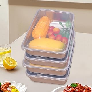 410 stainless steel Refrigerator Frozen Meat Dispenser Box Household Kitchen Storage Supplies,22 * 15 * 5.8cm