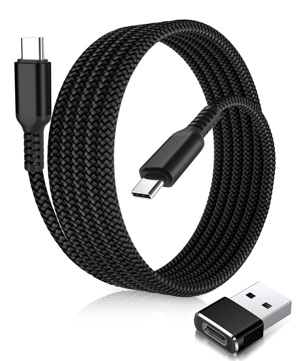 Elebase Cavo USB Tipo C a C 100W 1M con Adattatore USB,Cable Filo Caricatore Ricarica Rapida PD Angolo Retto per MacBook,iPad Pro Air 4 5 Mini 6,iPhone 17 16 15,Samsung Galaxy Z Flip Fold 7,A56 S25