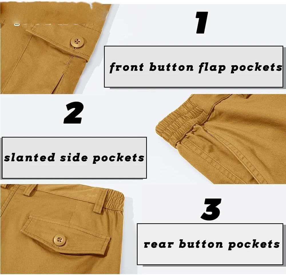 Summer Breathable Cotton Cargo Shorts Mens Casual Multi-Pockets Twill Work Shorts Hiking Tactical Short Pants for Man
