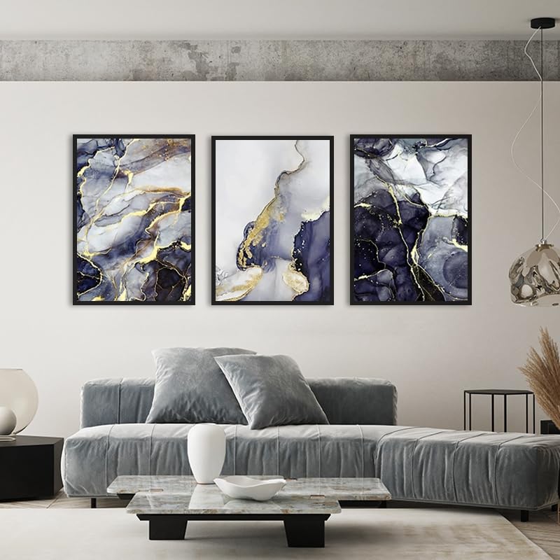 QPLGTU Islamic Marble Canvas Painting, Arabic Art Wall Canvas Poster Set, Bedroom & Living Room Decoration - Image 2