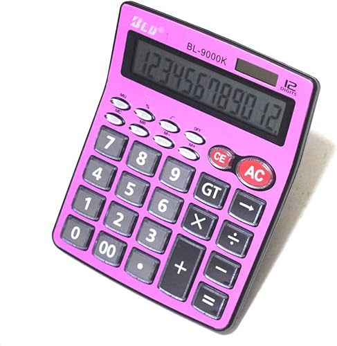 Miniatura 3 de Calculadoras Pantalla LCD grande,Calculadoras de escritorio de doble potencia,Energía solar de botón grande,Calculadoras de 12 dígitos