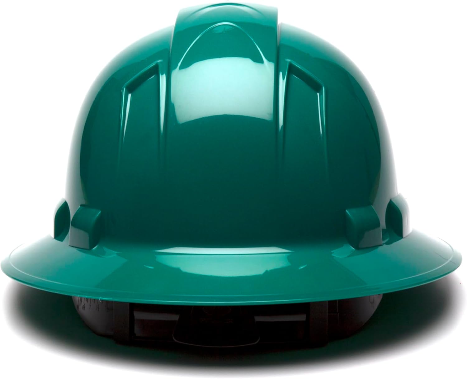 Pyramex Ridgeline Full Brim Hard Hat 4 Point Ratchet Green