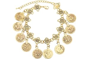 Adjustable Charming Bohemian Coin Charm Bracelets for Women: Adorn Yourself with Ethnic Elegance
