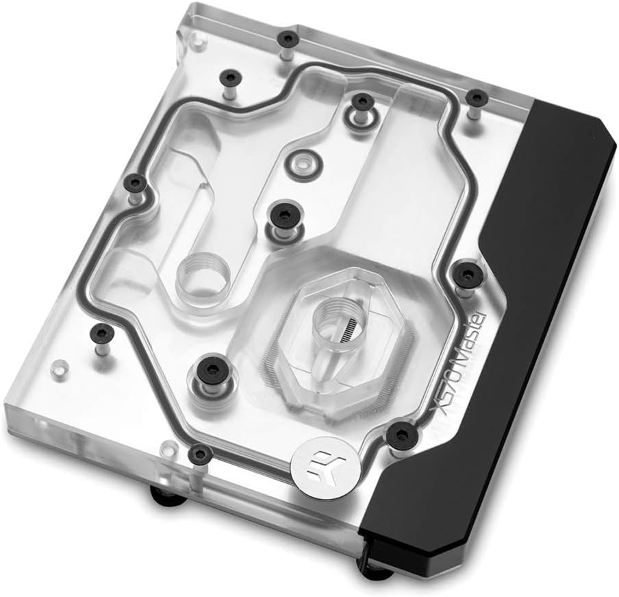 Odestar EK-Quantum Momentum Aorus X570 Master D-RGB Monoblock - Acryl, 4cm, CPU Cooler, Water Block, Compatible with Desktop