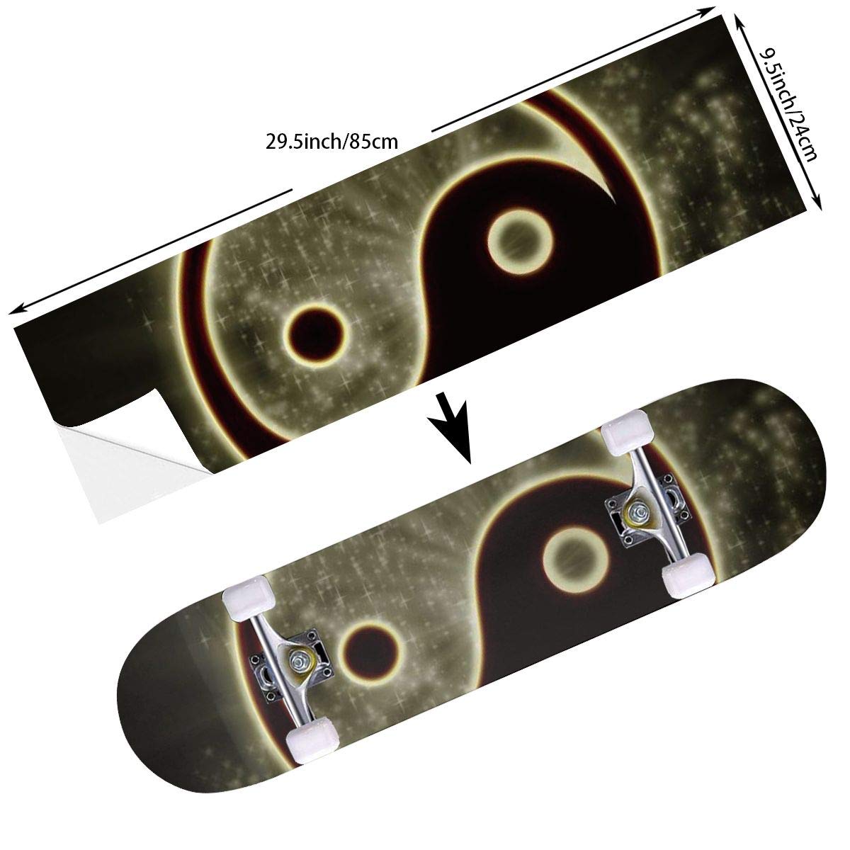 YEAH STAR Skateboard Sticker Longboards Decal Waterproof Scooter Board Protective Skin