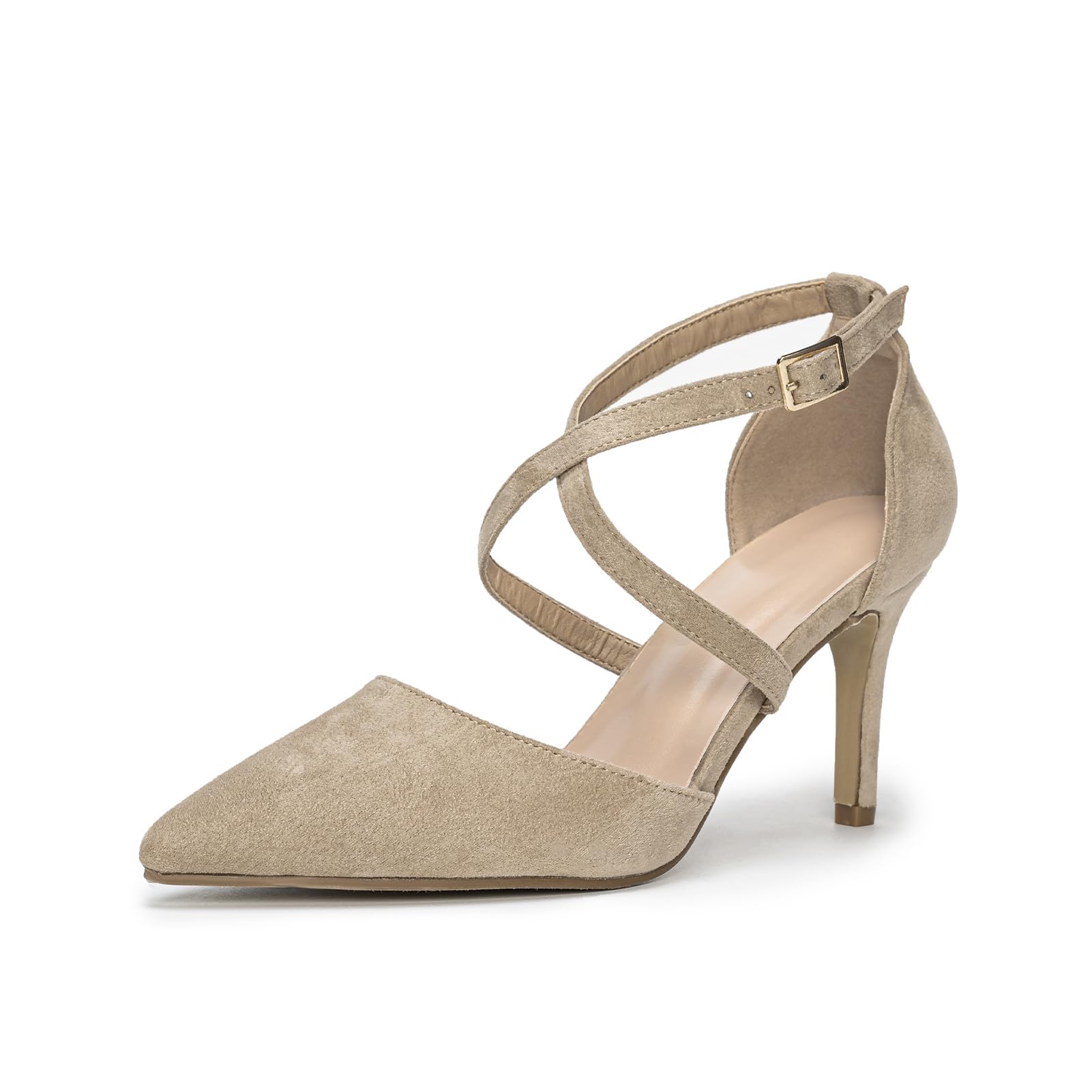 Hoefirm Escarpins Femme Talon Haut Sexy Chaussures Talon Aiguille Pumps Pointu Fête Mariage Soirée