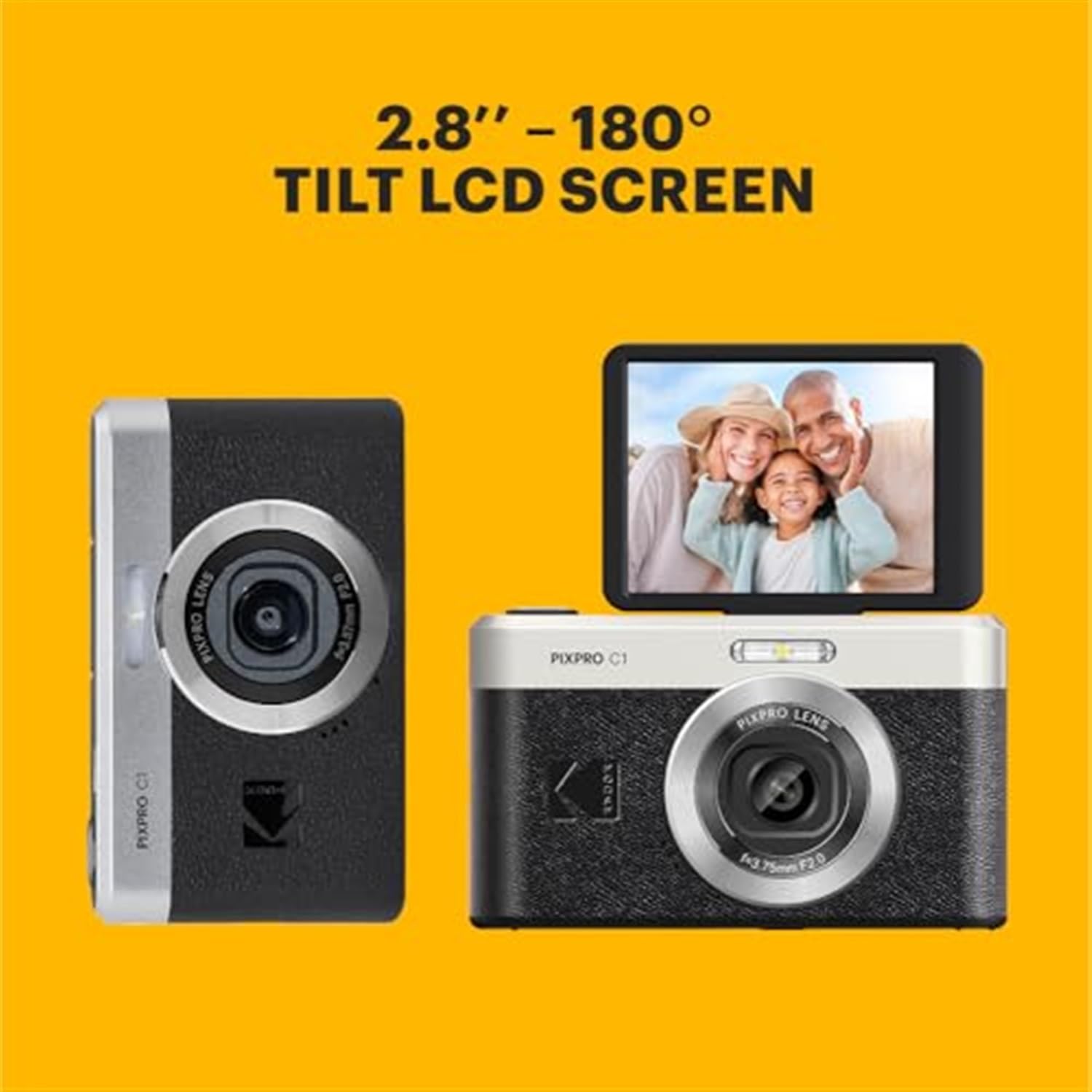 Amazon.com : Kodak PIXPRO C1 Compact Digital Camera (Black) Bundle