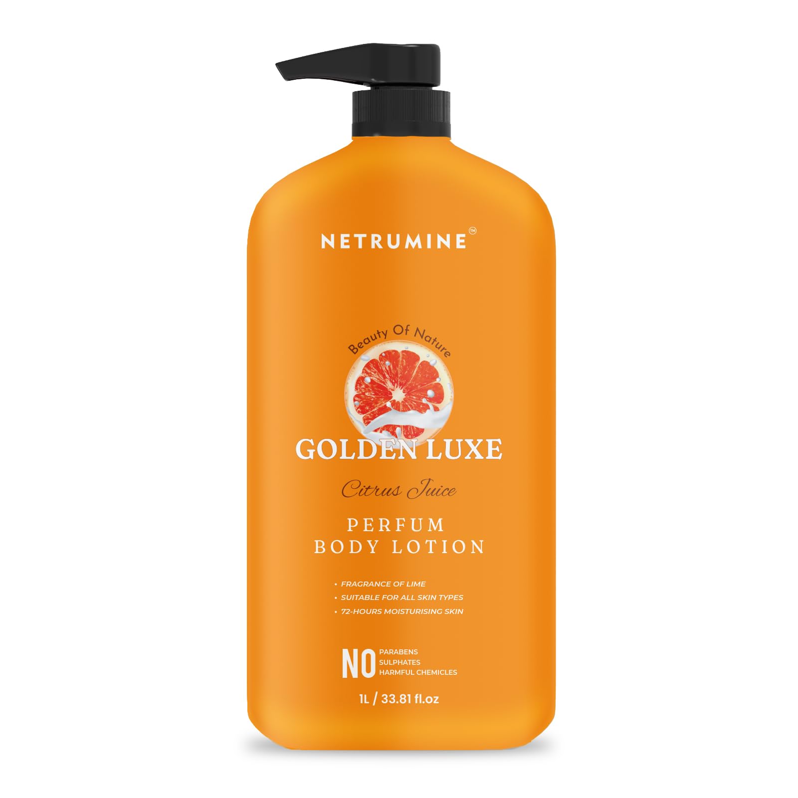 Golden Luxe Perfume Body Lotion with Vitamin C & Black Orchid Extract - 72 Hour Deep Moisture for Glowing Skin - Paraben & Sulphate Free Large | 1L (Pack Of 1)-image-18