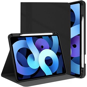 Amazon Dydrin Ipad Air 4 ケース モデル 第4世代 Apple Pencil 2 のペアリングとワイヤレス充電対応 Ipad 10 9 インチ 保護カバー Pu レザー 手帳型 オートスリープ ウェイク ペンシルホルダー付き ブックカバーデザイン 角度調節可能な鑑賞スタンド