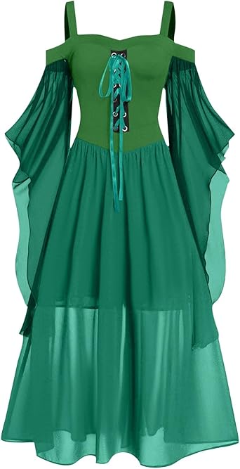 OIOLOYJM Witch Costume Women Sexy Plus Size Renaissance Vampire Gothic Halloween Costumes Woman 2025 Clothes Dresses