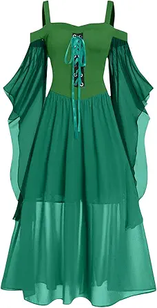 OIOLOYJM Witch Costume Women Sexy Plus Size Renaissance Vampire Gothic Halloween Costumes Woman 2025 Clothes Dresses
