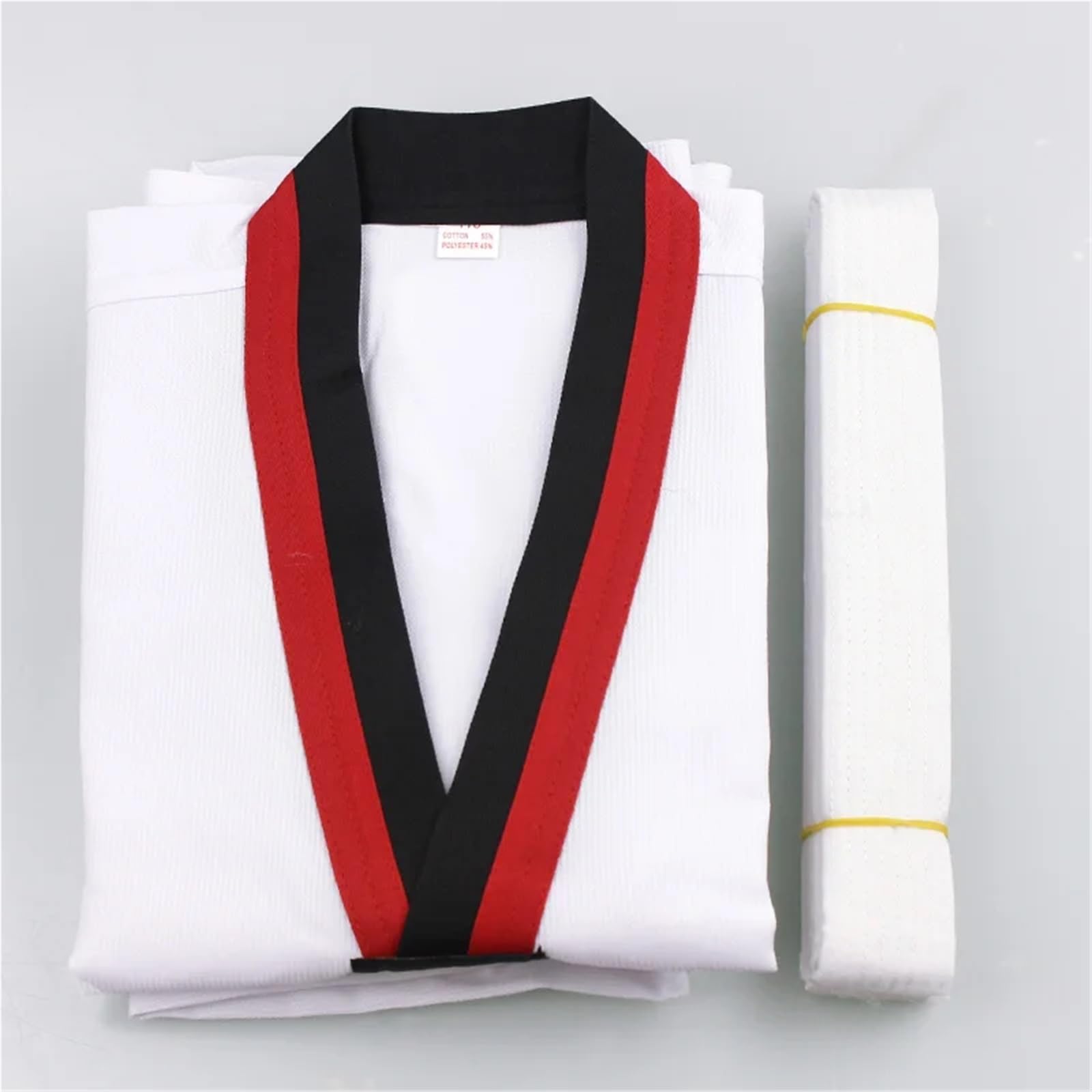 Judo Uniform Judo-Anzüge, Kostüme, Kleidung, weiße Taekwondo-Uniformen, Karate, Judo-Dobok-Kleidung, Erwachsene, Unisex, langärmelig, Gi-Uniform(110cm)