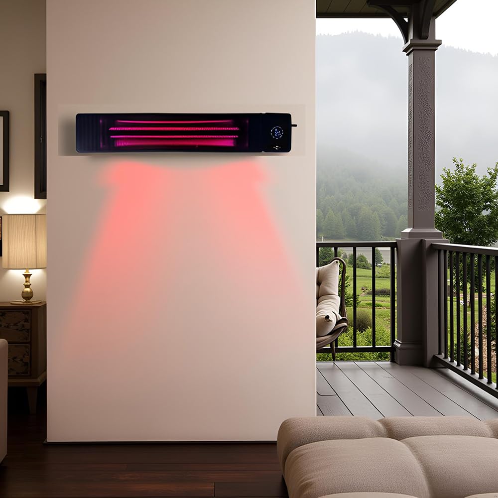 Grzejnik tarasowy na podczerwień 4500-2250W ElectricSun czarny, 100x18cm