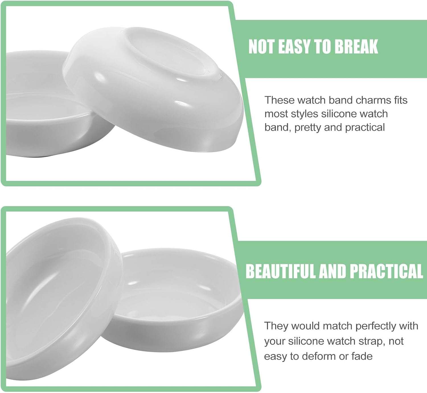 Alipis 6pcs White Ceramic Small Dipping Plates Stackable and Dishwasher Safe round Seasoning Dishes for Outdoor Camping and Barbecue Serving Soy Sauce and Snacks