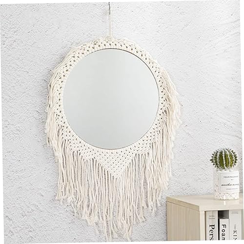 Miniatura 8 de Maquillaje redondo hecho a mano de la decoración de la pared del espejo del espejo de la rota